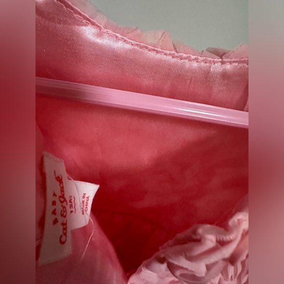 PINK ROSES DRESS 12M PERFECT CONDITION - Picture 5 of 5